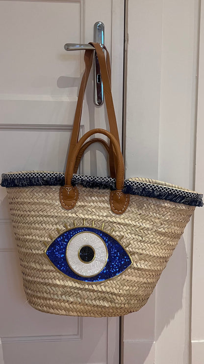 Ibiza-Korbtasche „Eye“