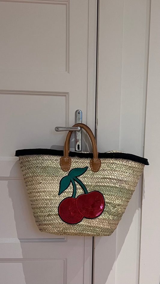 Ibiza-Korbtasche „Cherry“